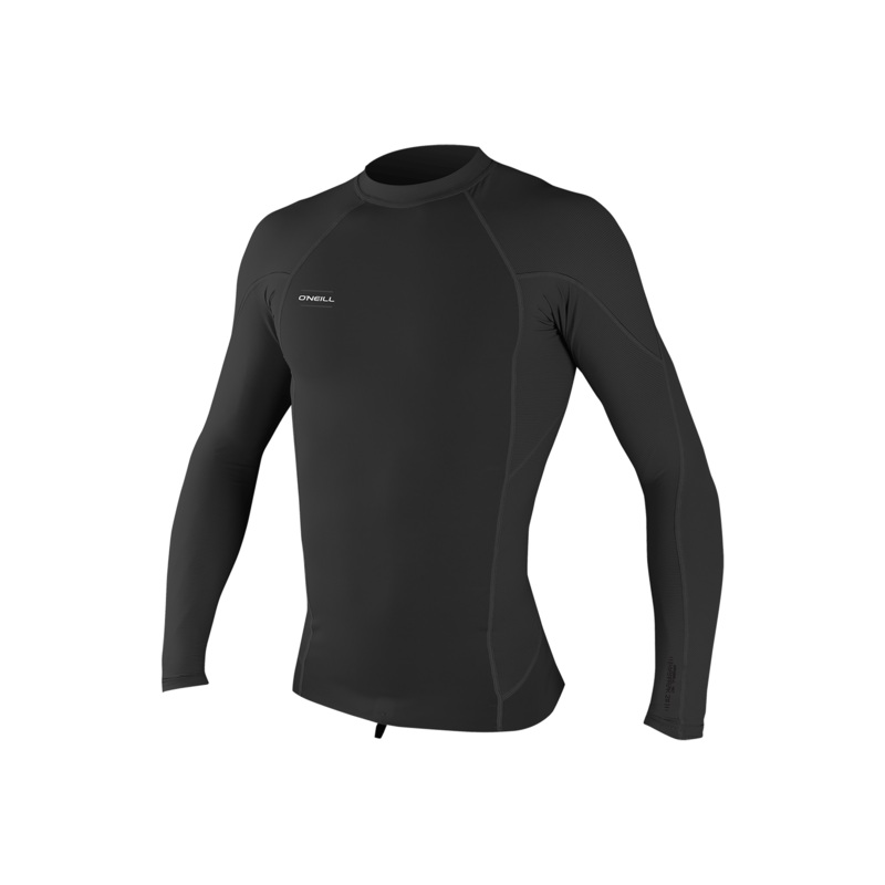 O'Neill Hyperfreak 0.5mm Neoprene/ Skins L/S Top Blk/Blk L