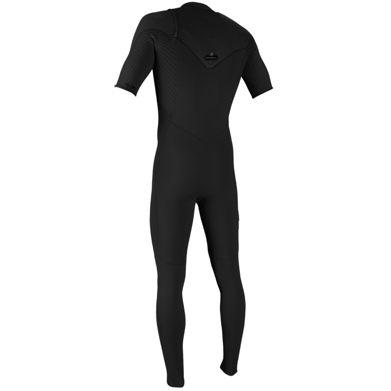 O'Neill Hyperfreak 2mm Chest Zip S/S Full Blk/Blk L