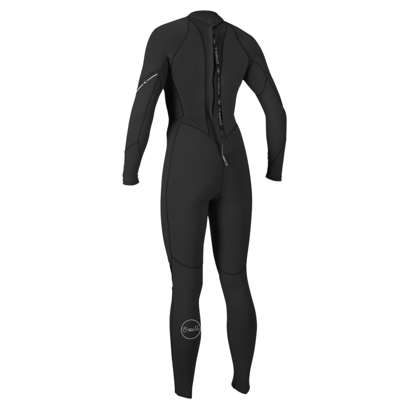 O'Neill Women's Bahia 3/2mm Back Zip Full Blk/Blk/Blk 10