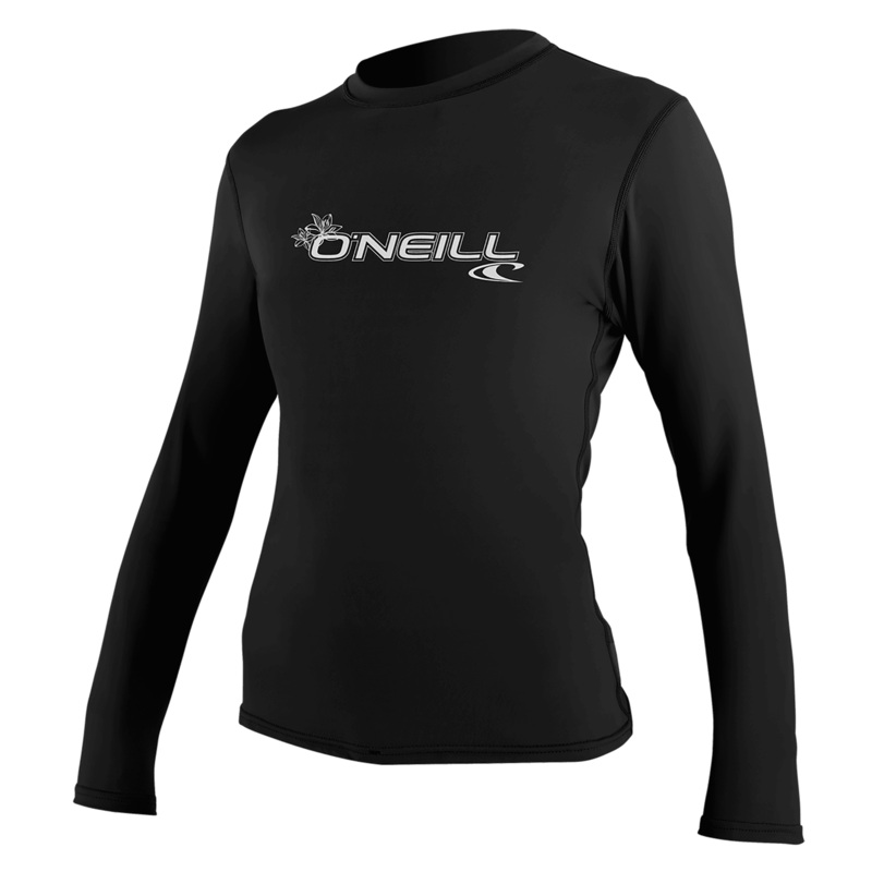 O'Neill Women's Basic 50+ L/S Sun Shirt Black L