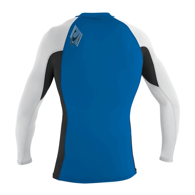 O'Neill Youth Premium Skins L/S Rash Guard Ocean/Blk/Wht 10