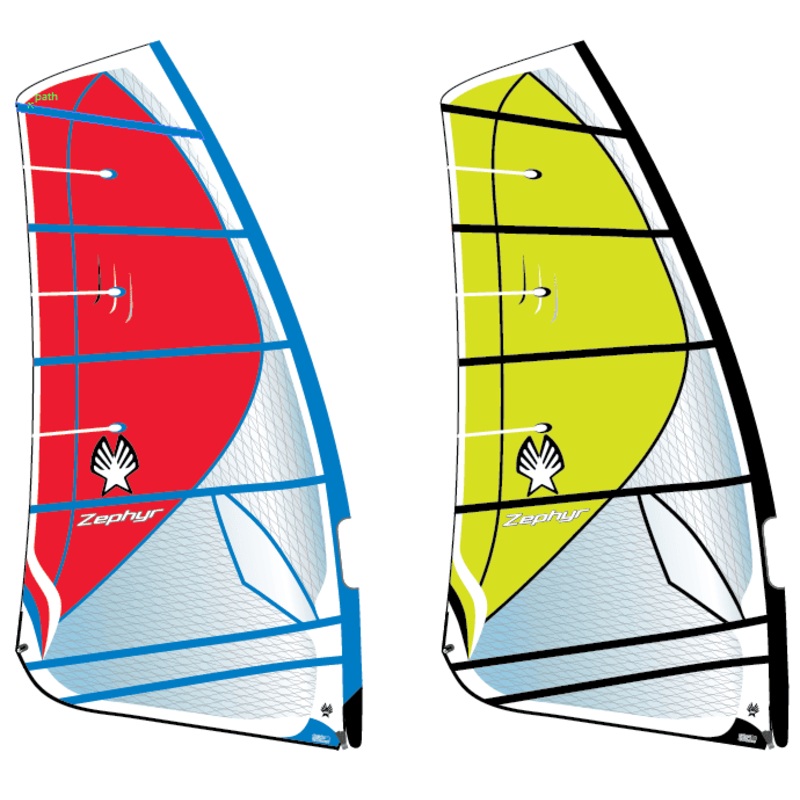Ezzy Zephyr Windsurf Sail 7.5 Lime/Black/White