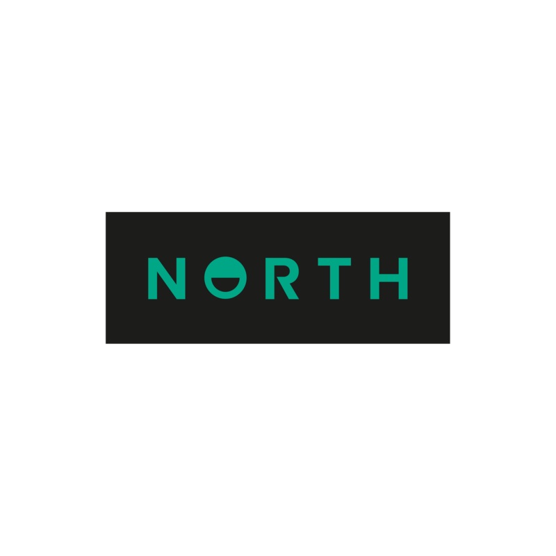 North Wordmark Floorsticker set of 2